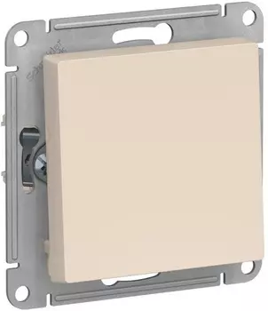Выключатель одноклавишный Systeme Electric ATN000221 AtlasDesign 2-полюсный, 10А, механизм, Бежевый