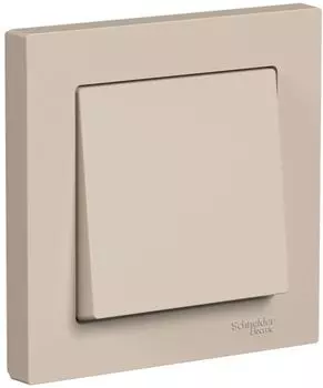 Выключатель одноклавишный Systeme Electric ATN001212 AtlasDesign сх.1, 10АХ, в сборе, Песочный