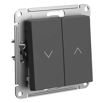 Выключатель одноклавишный Systeme Electric ATN001419 AtlasDesign 2-полюсный, 10А, механизм, базальт