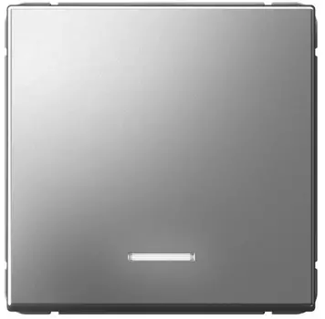 Выключатель одноклавишный Systeme Electric GAL000911 ArtGallery сх.1, 10АХ, сталь