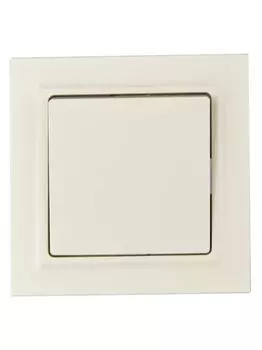 Выключатель одноклавишный в сборе IEK BR-V10-0-10-K10-F BRITE 10А ВСР10-1-0-БрКр Бежевый