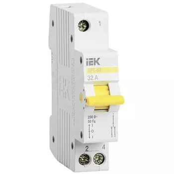 Выключатель-разъединитель трехпозиционный IEK MPR10-1-032 ВРТ-63 1P 32А