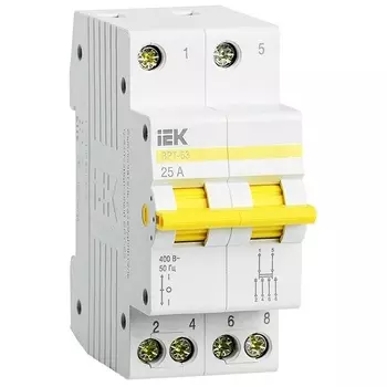 Выключатель-разъединитель трехпозиционный IEK MPR10-2-025 ВРТ-63 2P 25А