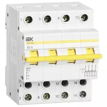 Выключатель-разъединитель трехпозиционный IEK MPR10-4-063 ВРТ-63 4P 63А