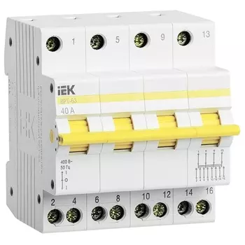 Выключатель-разъединитель трехпозиционный IEK MPR10-4-040 ВРТ-63 4P 40А