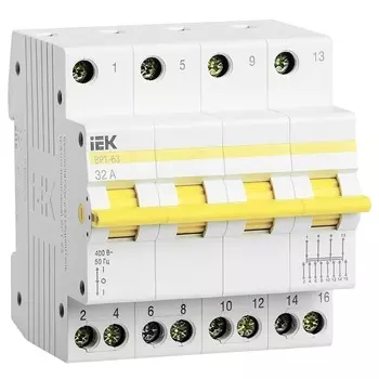 Выключатель-разъединитель трехпозиционный IEK MPR10-4-032 ВРТ-63 4P 32А