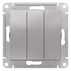 Выключатель Schneider Electric ATN000331 AtlasDesign, 3-клавишный, сх.1+1+1, 10АХ, механизм, алюминий