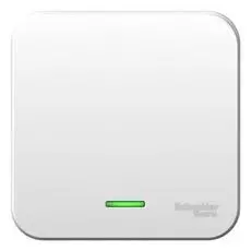 Выключатель Schneider Electric BLNVA101101 1-клавишный с подсветкой, 10А, 250B (белый) наруж
