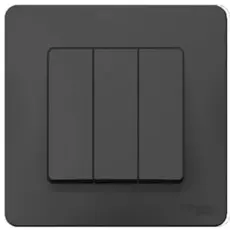 Выключатель Schneider Electric BLNVS100506 3-клавишный, 10А, 250B Антрацит внутр