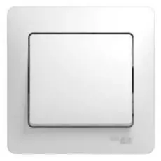 Выключатель Schneider Electric GSL000112 1-клавишный, сх.1 (в сборе с рамкой) (кратно 15 шт)