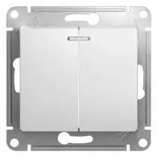 Выключатель Schneider Electric GSL000153 2-клавишный с подсветкой, сх.5а