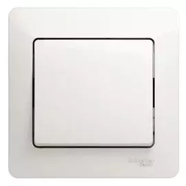 Выключатель Schneider Electric GSL000612 1-клавишный, сх.1, 10АХ (в сборе) перламутр