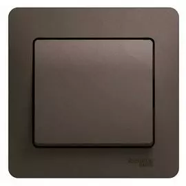 Выключатель Systeme Electric GSL000812 1-клавишный, сх.1, 10АХ (в сборе) шоколад
