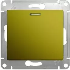 Выключатель Schneider Electric GSL001013 GLOSSA 1-клавишный с подсветкой механизм сх.1а (фисташковый)