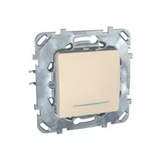 Выключатель Schneider Electric MGU5.201.25NZD Unica беж одноклавишный (сх.1) с инд. ламп