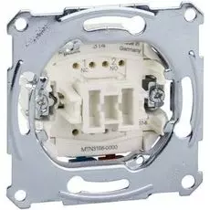 Выключатель Schneider Electric MTN3156-0000 Merten QuickFlex (механизм) кнопочный, IP20, безвинт.зажим