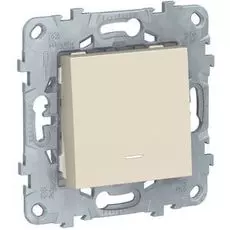 Выключатель Schneider Electric NU520144N UnicaNew, беж, 1-клавишный, с подсветкой, сх. 1а
