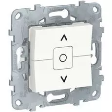 Выключатель Schneider Electric NU520818 UnicaNew, белый, для жалюзи, 2-клавишный, сх. 4