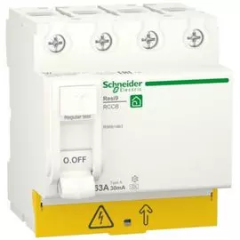 Выключатель Schneider Electric RESI9 R9R61463 дифференциального тока (УЗО) 63А 4P 30мА тип A