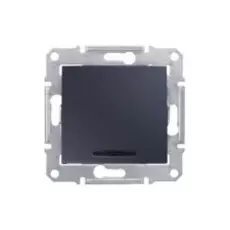 Выключатель Schneider Electric SDN1400170 Sedna 1-клавишный с синей подсветкой 10A, 250В, IP20 (сх.1а) (графит)