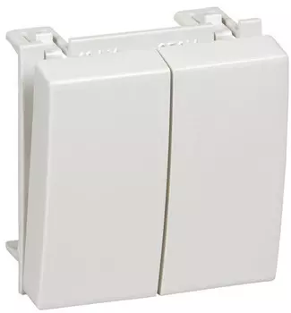 Выключатель Schneider Electric VN5U-242-B 2-клавишный для кабель-канала Wessen 45 белый