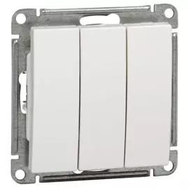 Выключатель Systeme Electric VS0510-351-1-86 3-клавишный 10АХ бел