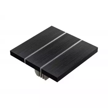 Выключатель Sibling Powerlite-LS3B без 0 (чёрный) Люкс - 3 кнопочный