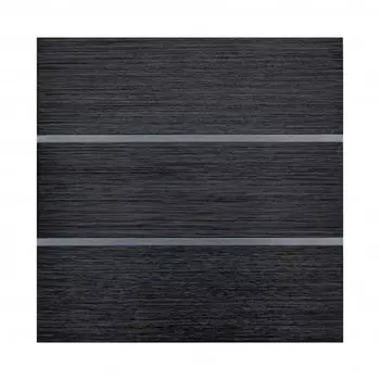 Выключатель Sibling Powerlite-LS3B с 0 (чёрный) Люкс - 3 кнопочный