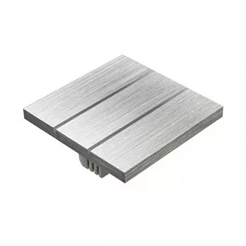 Выключатель Sibling Powerlite-LS3S с 0 (серебристый) Люкс - 3 кнопочный