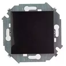 Выключатель Simon 1591101-032 Simon 15 Чёрный 1-клавишный, 16А, 250В, винт.заж.