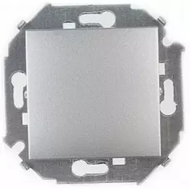 Выключатель Simon 1591101-033 одноклавишный, 16А, 250В, винтовой зажим, алюминий