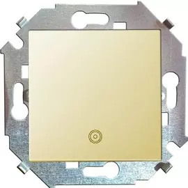 Выключатель Simon 1591150-031 Simon 15 Бежевый кнопочный с пиктограммой, 16А, 250В, винт.заж.