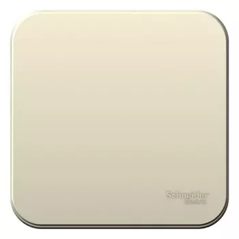 Выключатель Systeme Electric BLNCA101012 1-клавишный с самовозвратом, 10А, 250В, изолир. пластина Молочный наруж