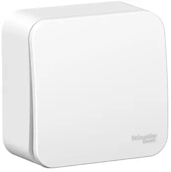 Выключатель Schneider Electric BLNVA101011 1-клавишный 10А, 250B, изолир. пластина (белый) наруж