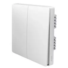 Выключатель Xiaomi Aqara Wall Switch (No Neutral, Double Rocker)