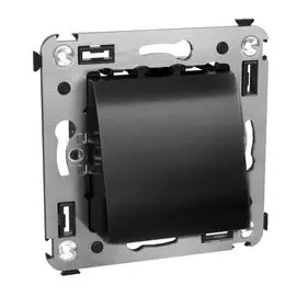 Вывод кабеля DKC 4402983 из стены "Черный квадрат", "Avanti"