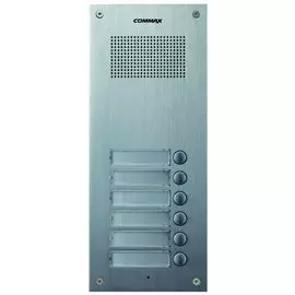 Вызывная панель COMMAX DR-6UM(M) многоквартирная на 6 абонентов в алюминиевом корпусе, совместим с а