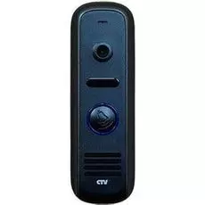 Вызывная панель CTV CTV-D1000HD 700 твл, встроенный блок управления замком (БУЗ), монтаж. уголок и козырек в комплекте, черный