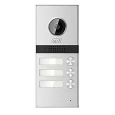 Вызывная панель CTV CTV-D3MULTI на 3 абонента, корпус из алюминиевого сплава, 1000 твл, 120 °, встроенная ИК-подсветка