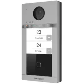 Вызывная панель HIKVISION DS-KV8213-WME1(B) 2Мп IP на двух абонентов с ИК-подсветкой и Wi-Fi CMOS 2Мп цветный объектив