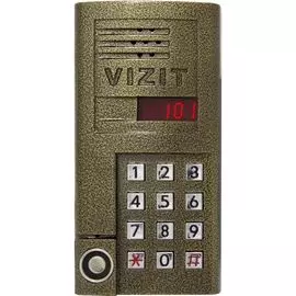 Вызывная панель VIZIT БВД-SM101T (блок вызова) до 100 абонентов, накладной монтаж