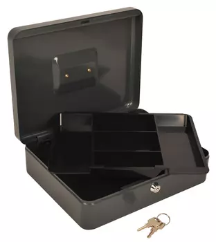 Ящик Cactus CS-CB-004GY для денег без номинала 90x300x240 серый сталь 1.967кг