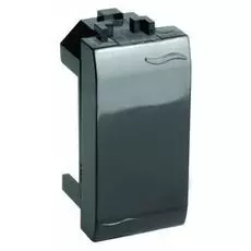 Заглушка DKC 77616N черная, 1 модуль, "Brava"