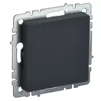 Заглушка с суппортом IEK BR-PL10-K53 BRITE МЗ10-БрГ Графит