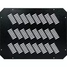 Заглушка TLK TLK-BLNK-FAN-P-BK проема вентиляторного блока, перфорированная, 490х 380х1мм, черная