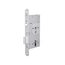 Замок Abloy EL560 эл-мех соленоидный, для сплошных дверей, выход с управлением от ручки, режимы НО/НЗ, 12-24VDC, 0,4Amax, (сторонность 4)