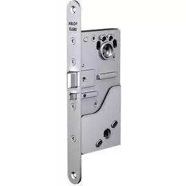 Замок Abloy PE580 (50) эл-мех соленоидный, для сплошных дверей эвакуационных выходов, выход с управлением от ручки, режимы НО/НЗ, 12-24VDC, 0,35Amax,