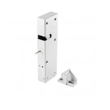 Замок электромеханический Promix Promix-SM323.10.2-01 white с толкателем и датчиком положения двери. Усилие удержания ригеля 500 кг