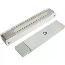 Замок ALer AL-400 Premium белый, сила удержания 400 кг, 12 В/0,5 А, датчик Холла, геркон, индикация