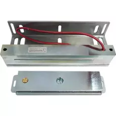 Замок ALer AL-400FP 400 кг удержания, 12 В/0,55 А, оцинкованный корпус, в комплекте с переходной пластиной для установки якоря без сверления сквозного